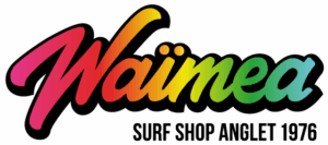 Logo officiel du surfshop Waïmea à Anglet, Les Sables d'Or, Pays basque